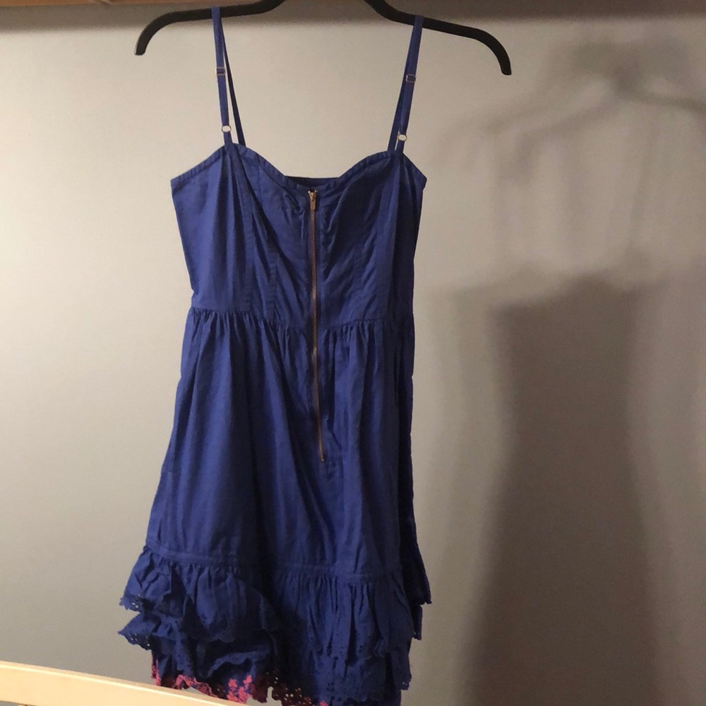 Tracy Feith forTarget Oxford Cobalt eyelet trim dress 7